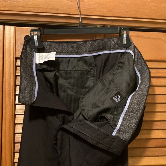 MEN'S CROWN STREET COLLECTION DRESS PANTS BLACK 32X32 - Picture 6 of 6